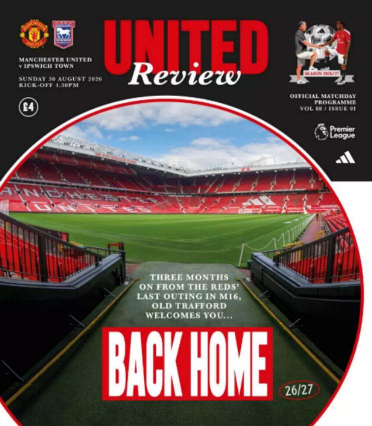 MAN UTD v IPSWICH TOWN 2026/27